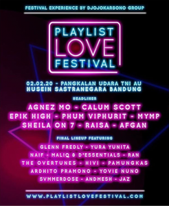 Playlist Love Festival @ Pangkalan Udara TNI AU Husein Sastranegara Bandung
